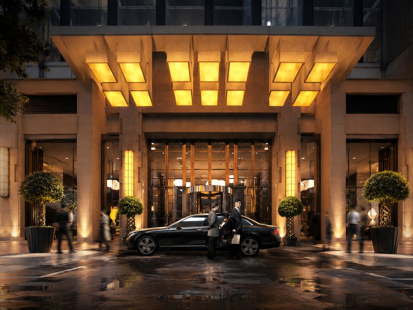 Ext&eacute;rieur de l&rsquo;h&ocirc;tel Glenview ITC Plaza Chongqing dans le centre de Chongqing